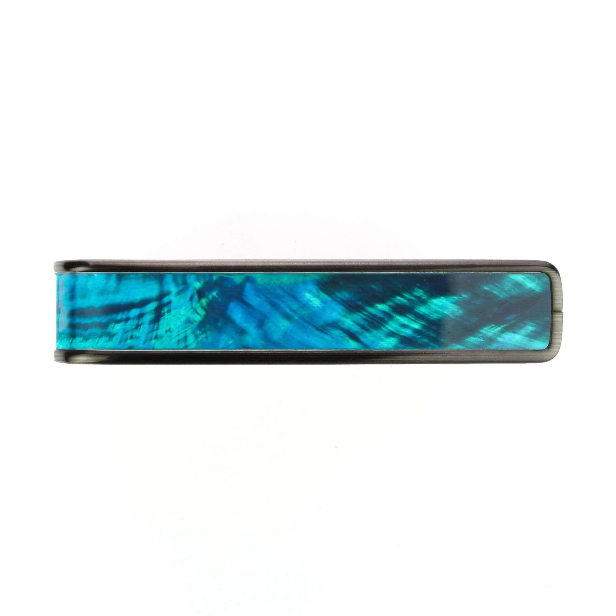 Thalia Capo - Black Chrome with Teal Angel Wing Exotic Shell Inlay