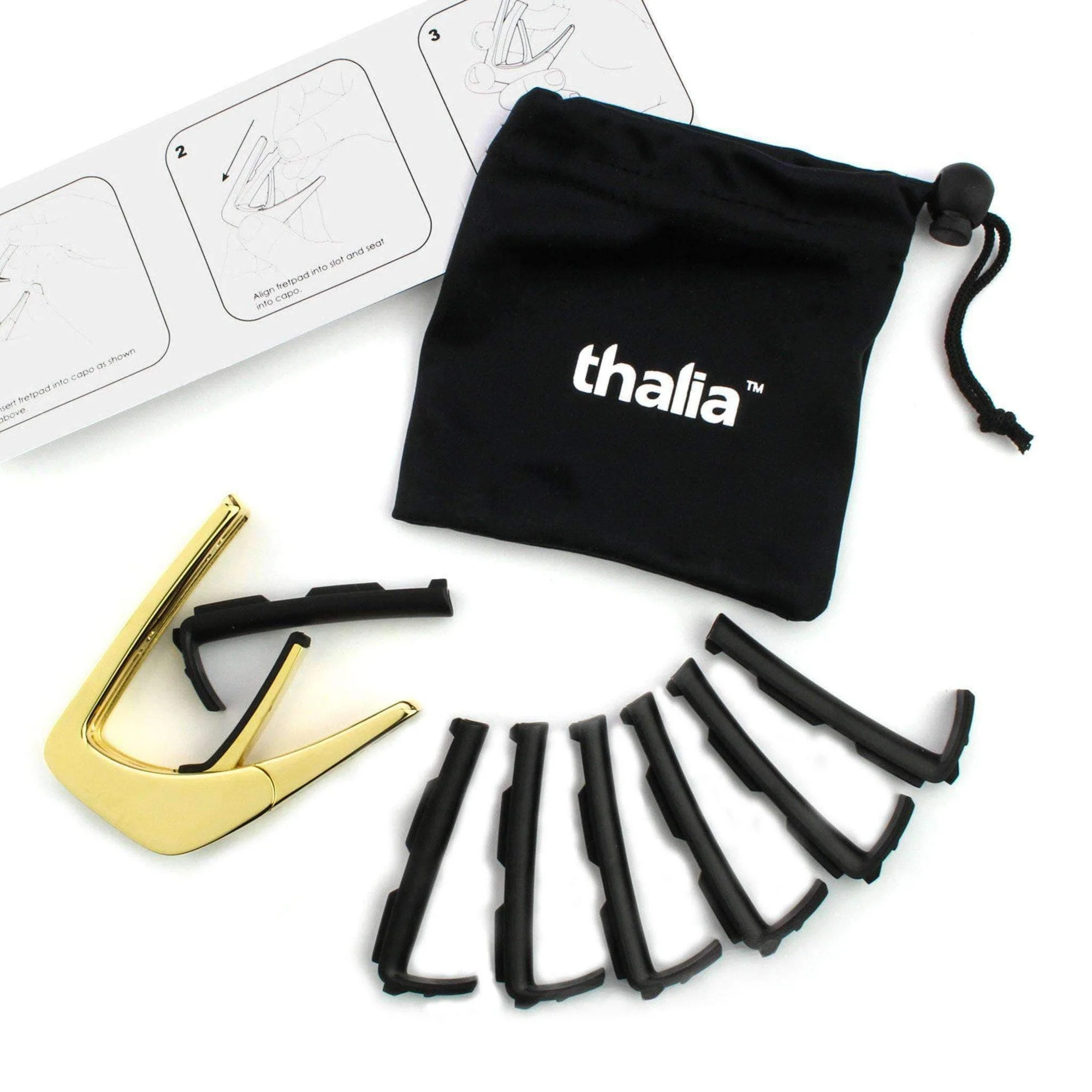 Thalia Capo - 24K Gold - Purple Paua (Exotic Shell series)