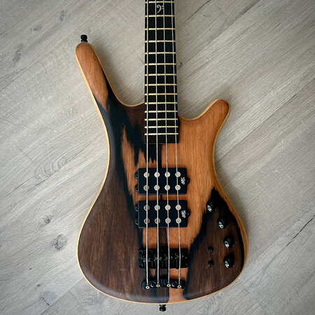 Warwick ProSeries Corvette $$ Bolt-On, Limited Edition 2023, 4-String Bass, Marbled Ebony, Natural Oil (GPS M 012595-23) (052/100)