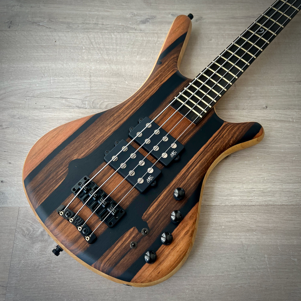 Warwick ProSeries Corvette $$ Bolt-On, Limited Edition 2023, 4-String Bass, Marbled Ebony, Natural Oil (GPS M 012599-23) (056/100)