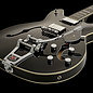 Hagstrom Tremar Viking Deluxe, Semi-hollow Electric Guitar with Tremolo, Black Gloss