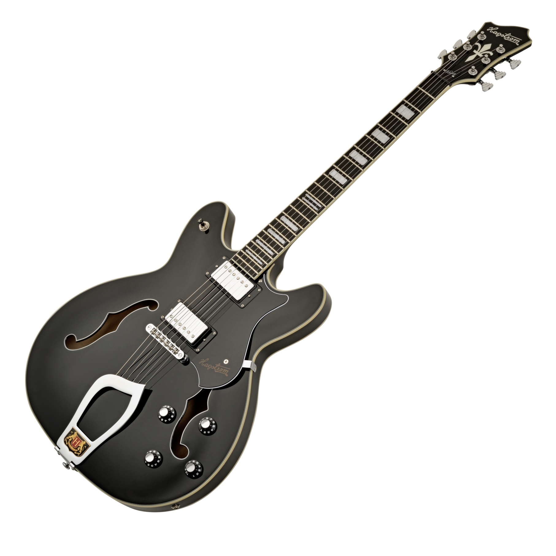 Hagstrom Viking,  Black Gloss - Classic Semi-Hollow for Everything