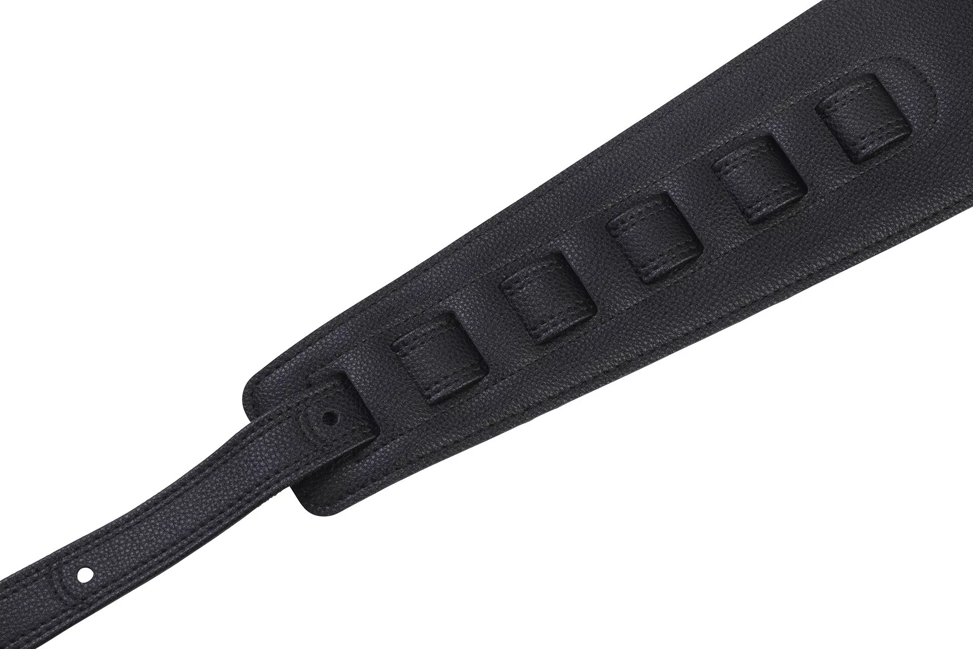 Sadowsky Synthetic Leather Bass Strap with Neoprene Padding - Black with Gold Embossing