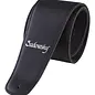 Sadowsky Synthetic Leather Bass Strap with Neoprene Padding - Black with Silver Embossing