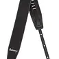 Sadowsky MetroLine Genuine Leather Bass Strap, Black with Silver Embossing