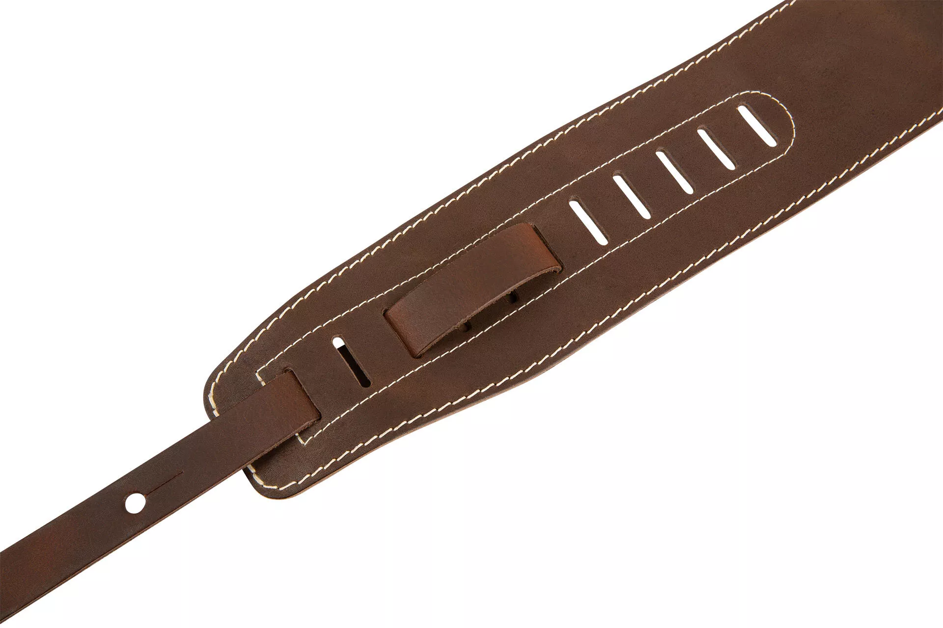 Sadowsky MetroLine Genuine Leather Bass Strap, Brown with Gold Embossing