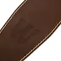 Warwick Teambuilt Genuine Leather Bass Strap, Brown with Blind Embossing