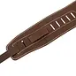 Warwick Teambuilt Genuine Leather Bass Strap, Brown with Blind Embossing