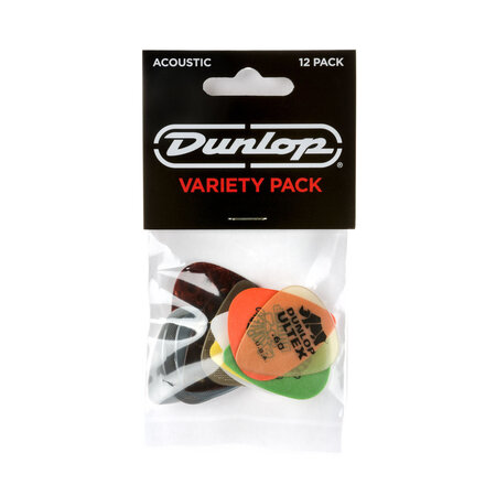 Dunlop Acoustic Pick Variety Pack (12 Picks) (PVP112)