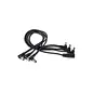 RockBoard Flat Daisy Chain Pedal Power Cable, 6 Outputs, Extra Compact Angled Plugs