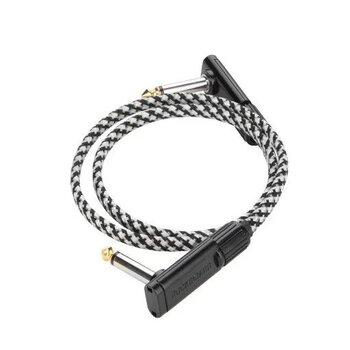 RockBoard Salt & Pepper Tweed Series Flat Patch Cable, 60 cm (23 5/8 inches)
