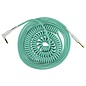 Pig Hog "Half Coil" Instrument Cable, 30-Foot, Seafoam Green (vintage style with tangle-free distance!)