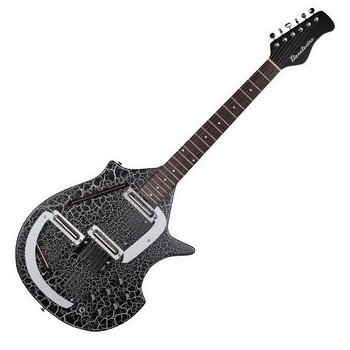 Danelectro Coral Electric Sitar - Black Crackle - Reissue of the Famous Big Sitar of the 1960s
