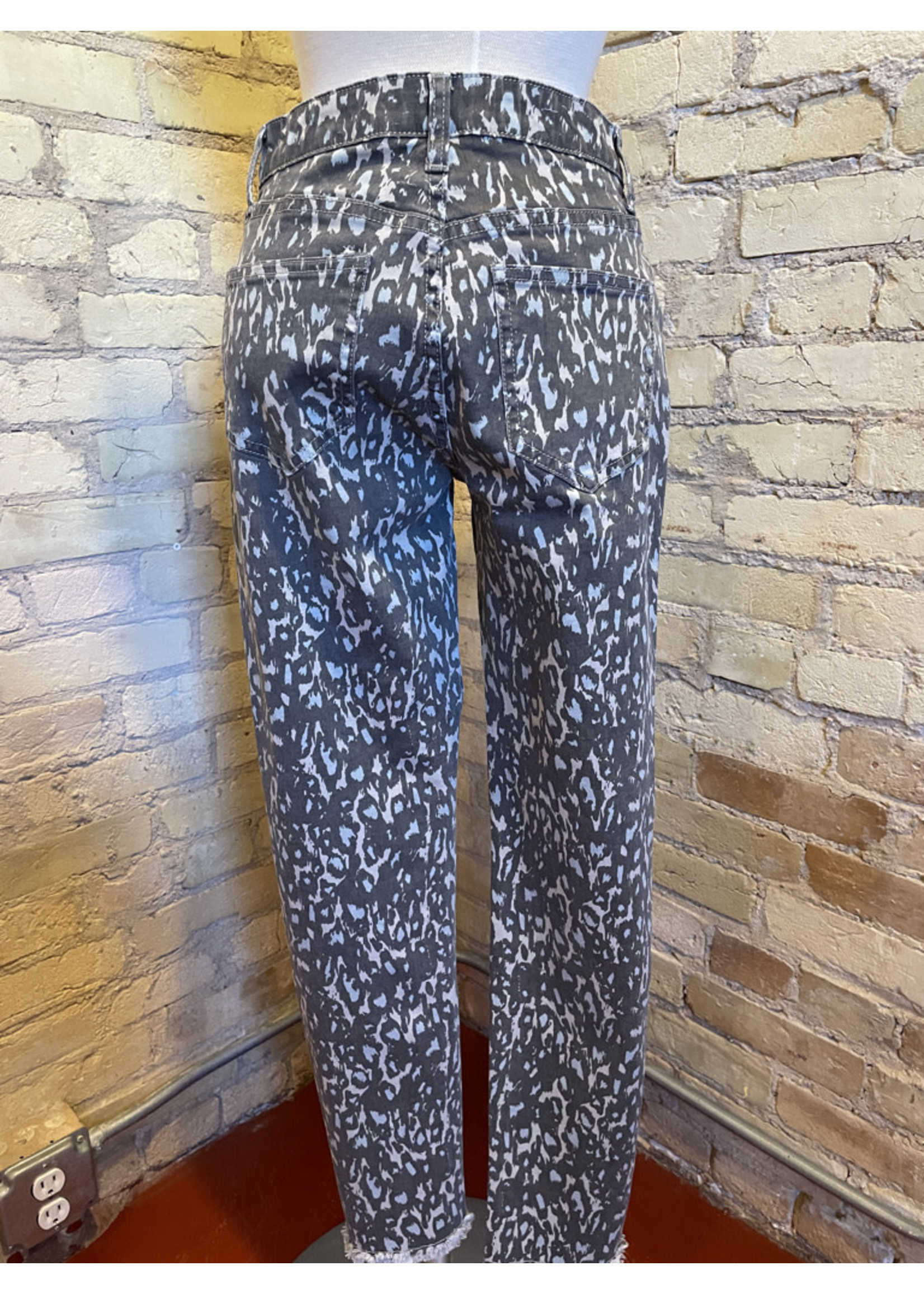 Easel Leopard Print Skinny Pants