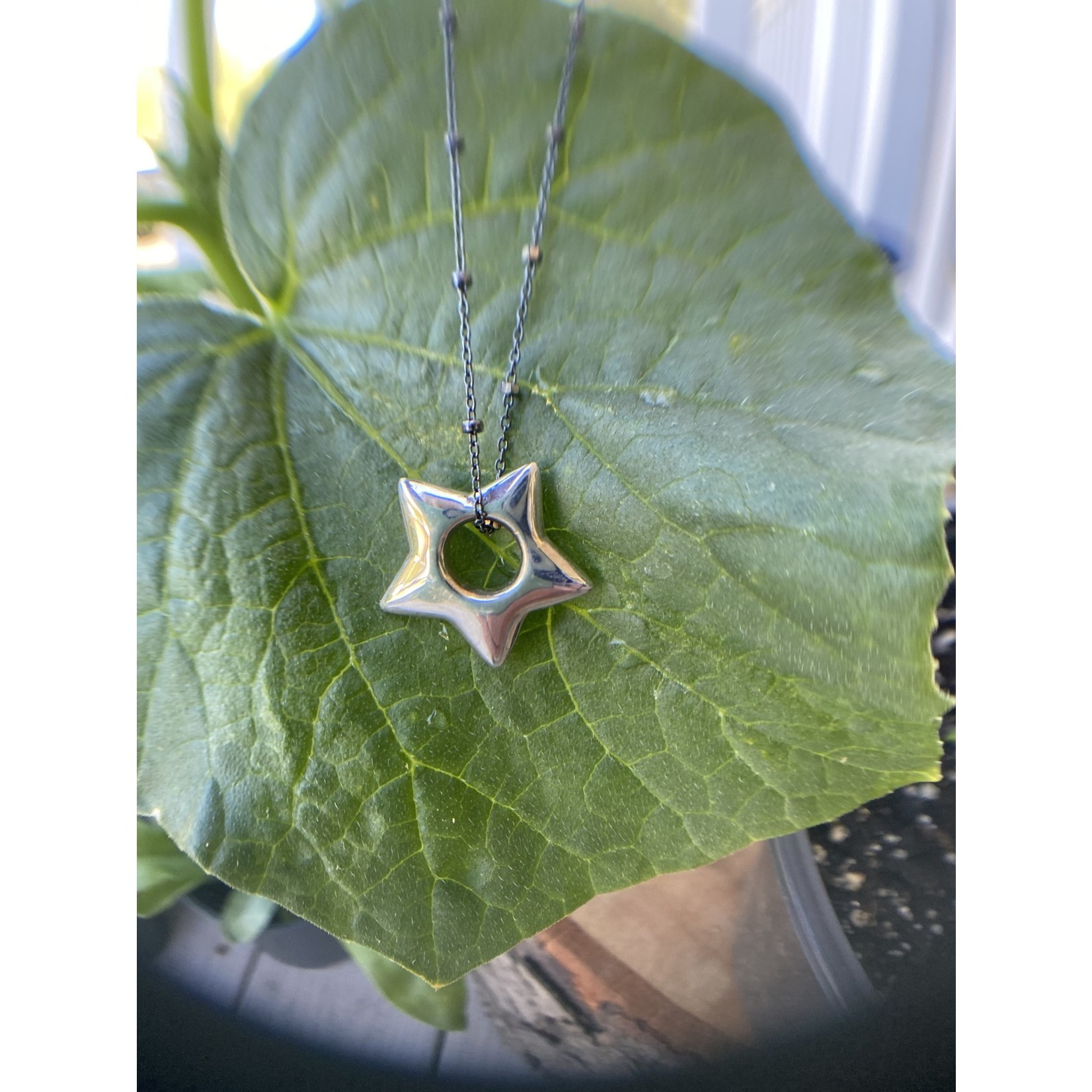 So Me So Me Designs | Sterling silver star charm with oxidized chain