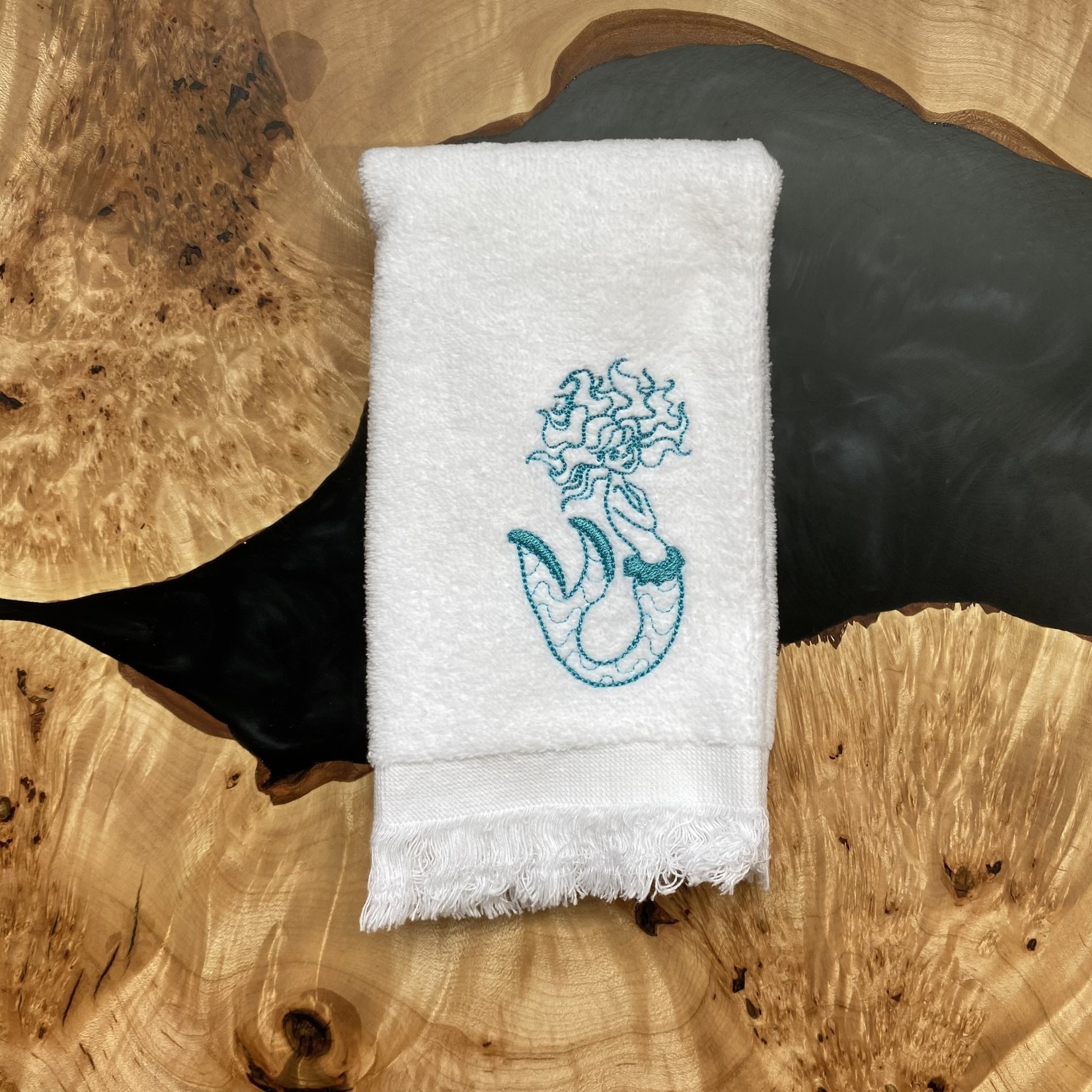 Carol Tarasi Handmade by Carol | Mermaid fingertip towel #4