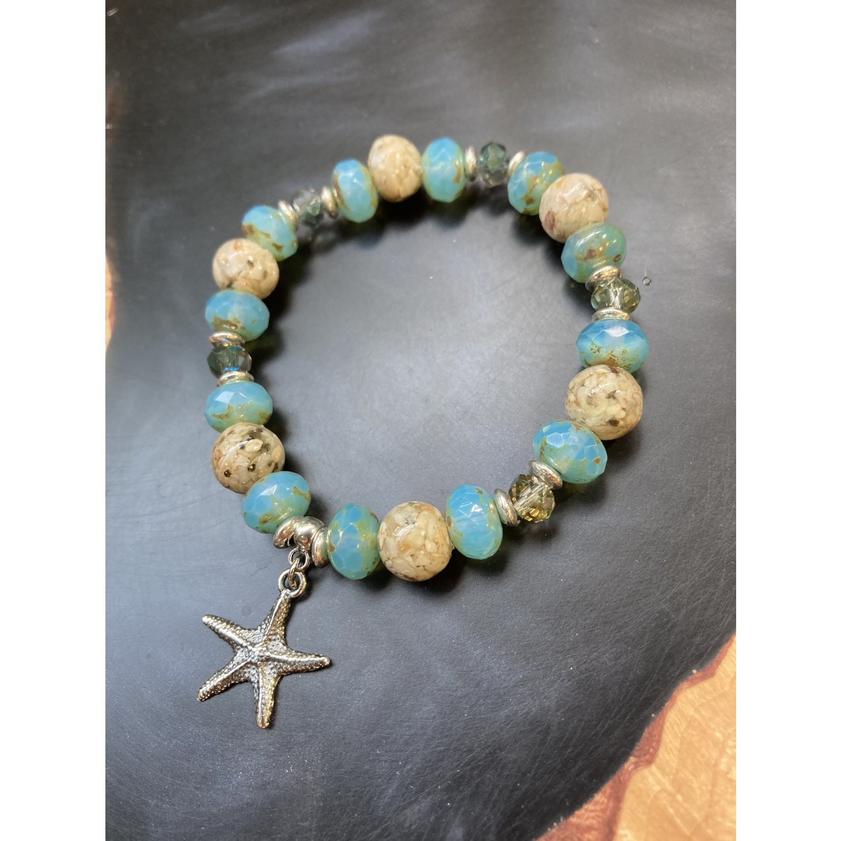 Colleen Hirsh Colleen Hirsh #139 Sterling silver sanibel & bead starfish bracelet