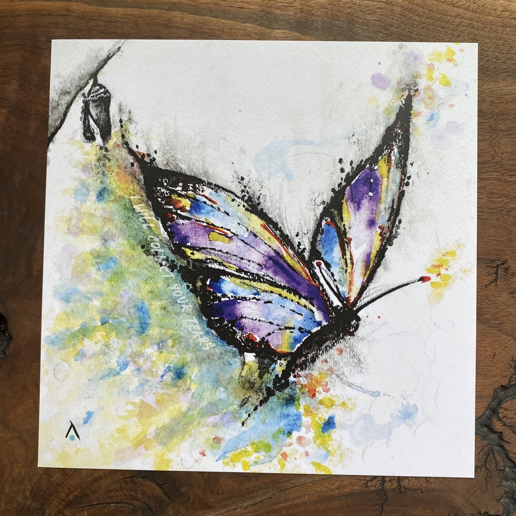 Sarah Nelson Atlas Art | Purple Butterfly Large Card