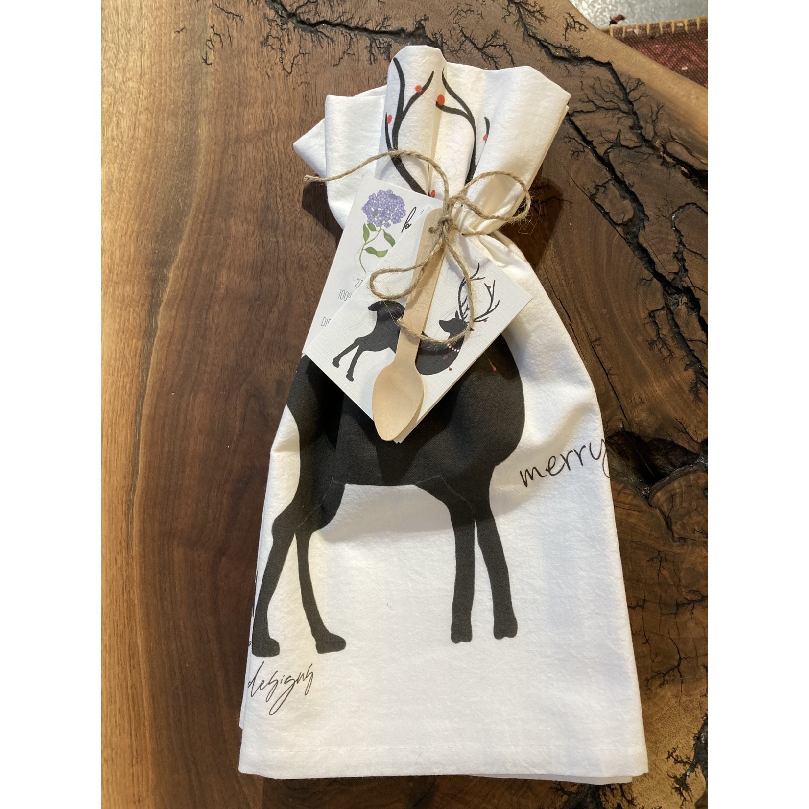 Bebe Blu Designs Bebe Blu Designs Flour Sack Towel - Deer Silhouette