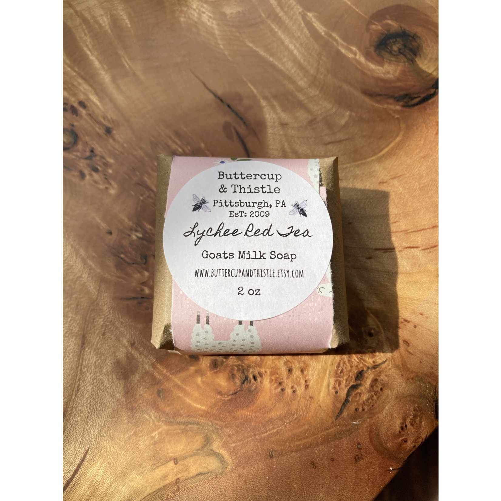The Buttercup and Thistle Buttercup & Thistle Petite Soap l Lychee Red Tea