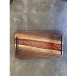 Ronald McCloskey RPM Woodworks | Wooden Cheese Board w/ Copper colored Acrylic
