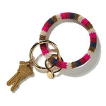 Ink+Alloy Ink+Alloy 101PS Hot pink navy Key ring