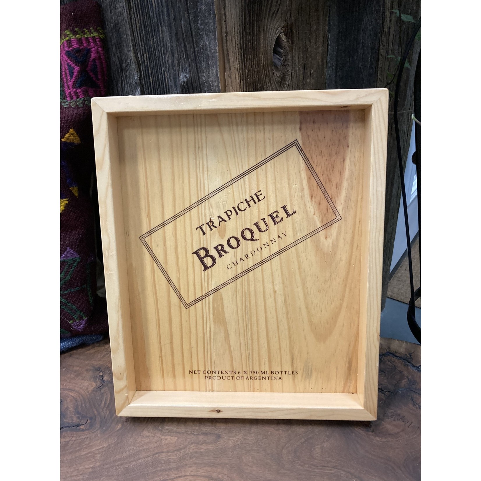 Susan Cowher Candles Uncorked | Trapiche Broquel Chardonnay Serving tray