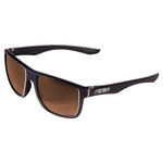 509 Riverside Sunglasses - Gloss Black (Polarized Bronze Mirror)