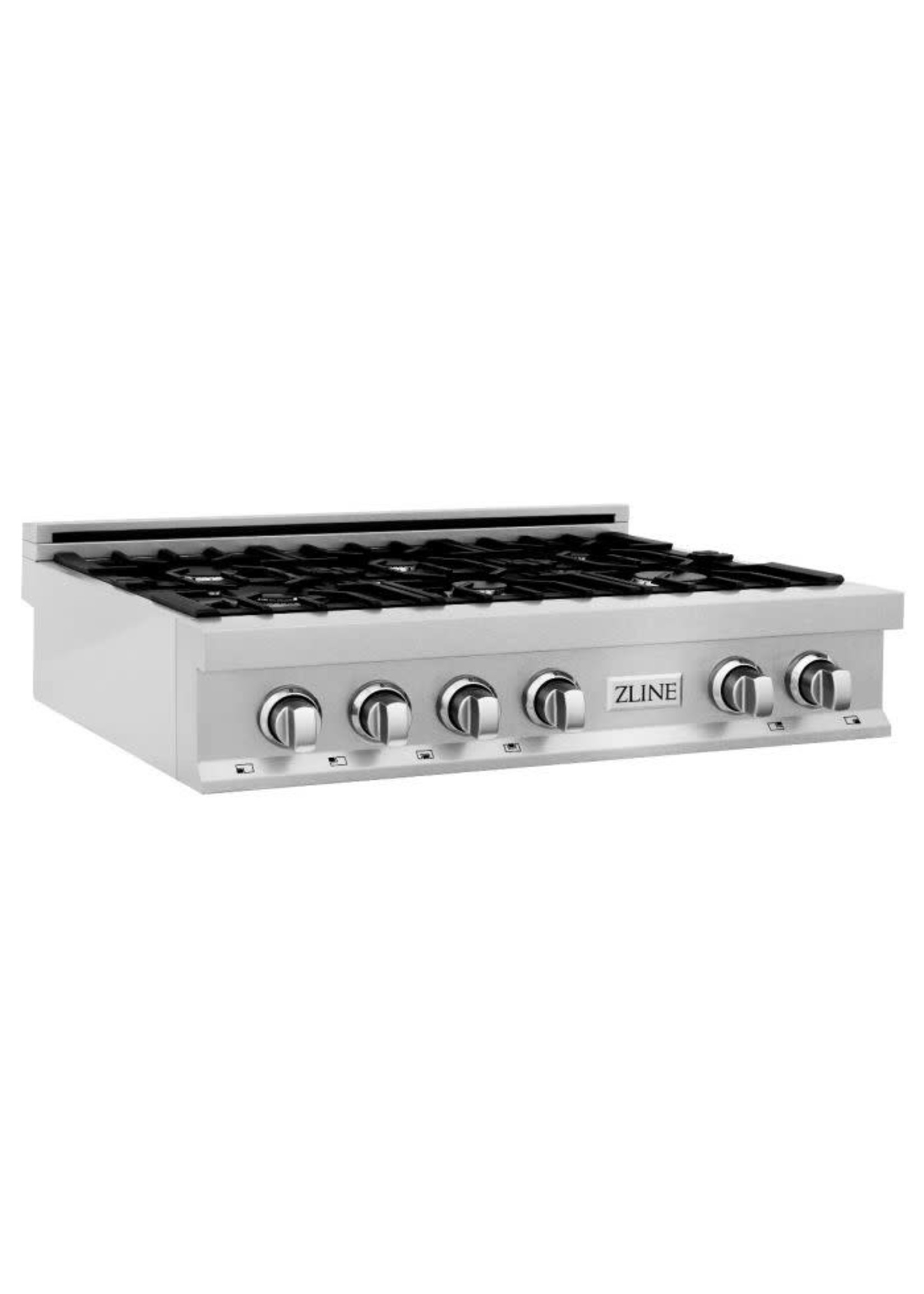 ZLINE ZLINE 36" Porcelain Gas Stovetop in DuraSnow® Stainless Steel with 6 Gas Burners