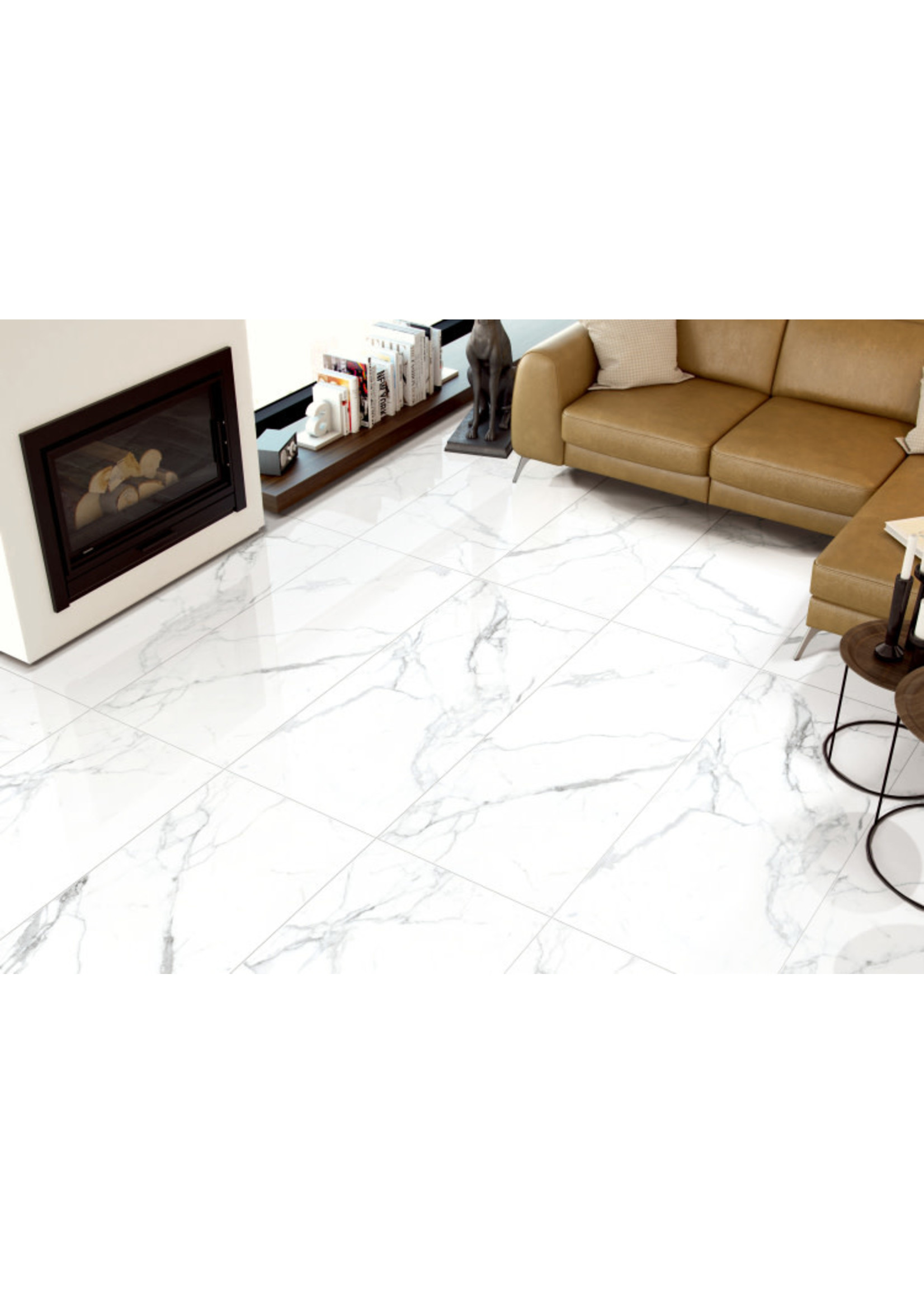 Carrara Premium Polished 24 x 48 Tile