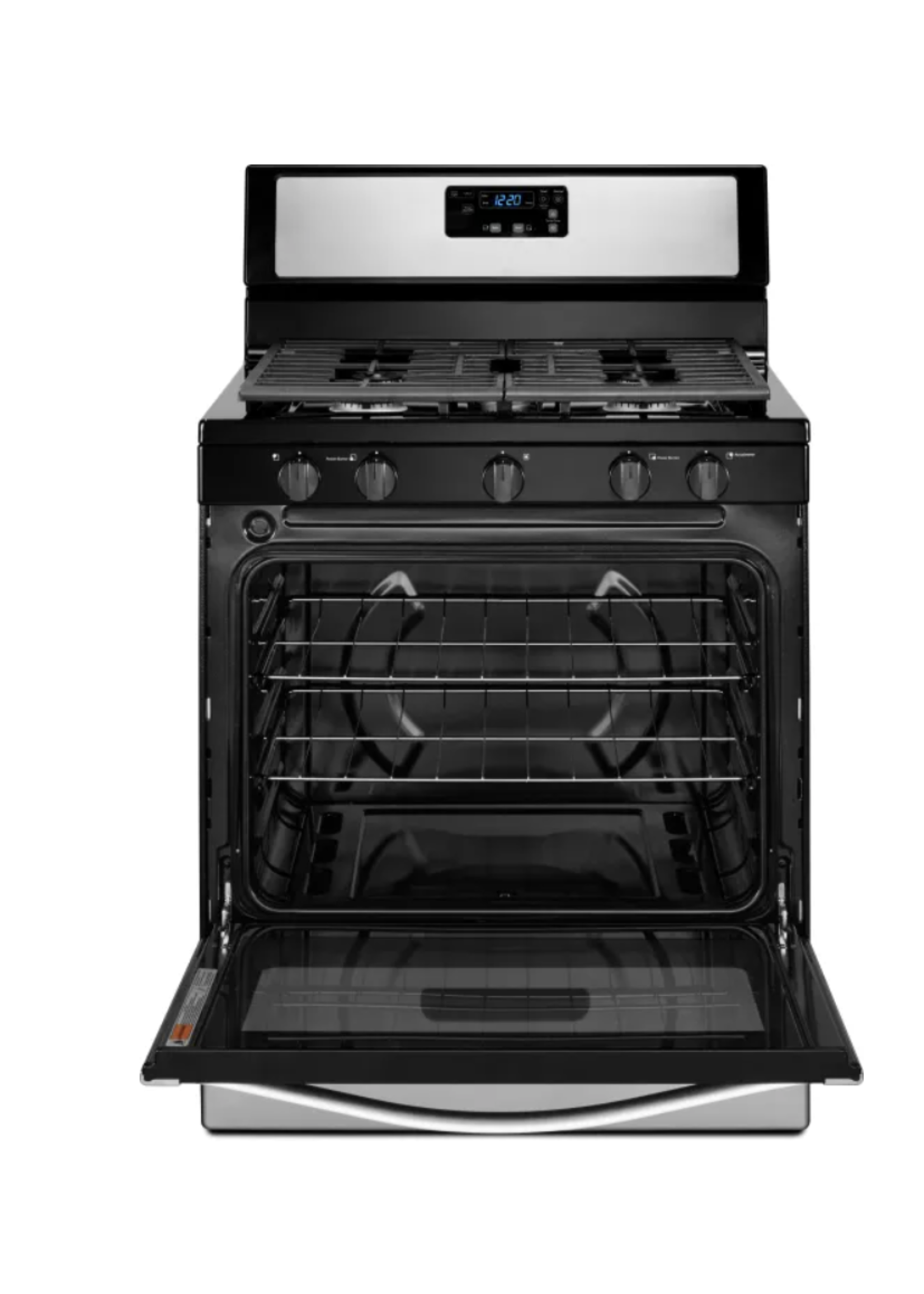 Whirlpool 30 Inch Freestanding Gas Range with 5 Sealed Burners, 5.1 cu. ft. Capacity