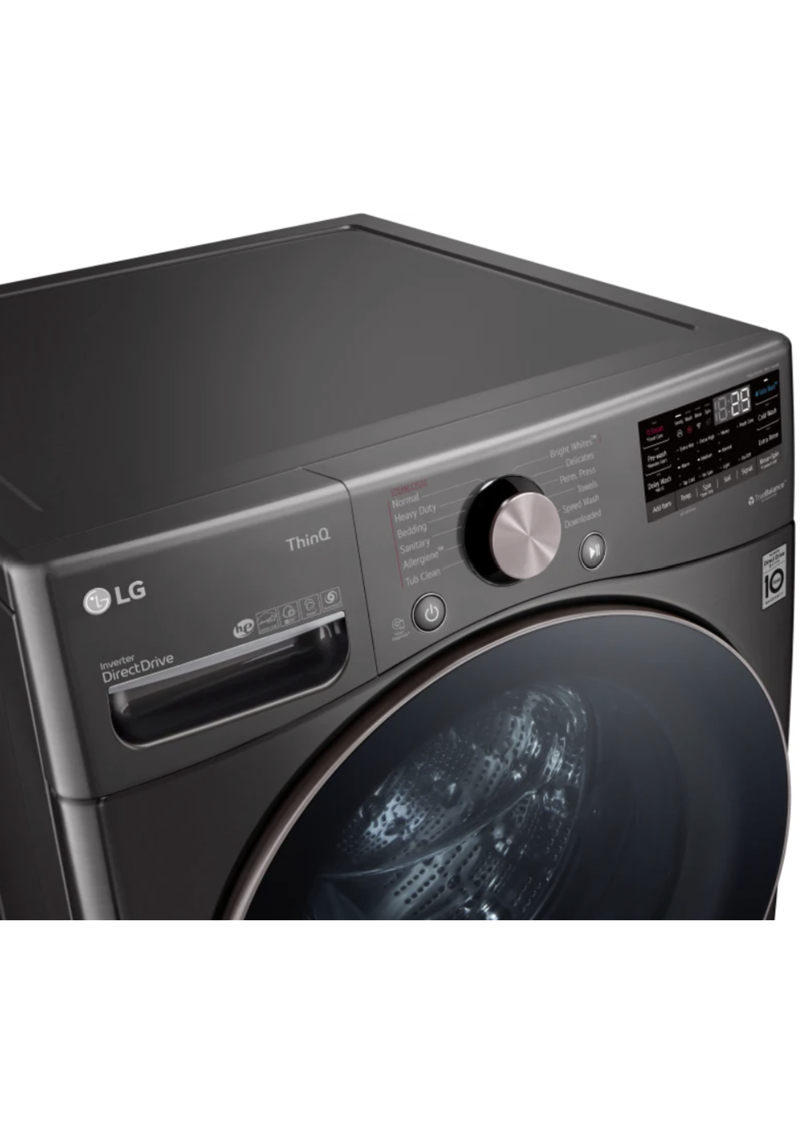 LG LG 27 Inch Front Load Smart Washer with 4.5 Cu. Ft. Capacity + Pedestal
