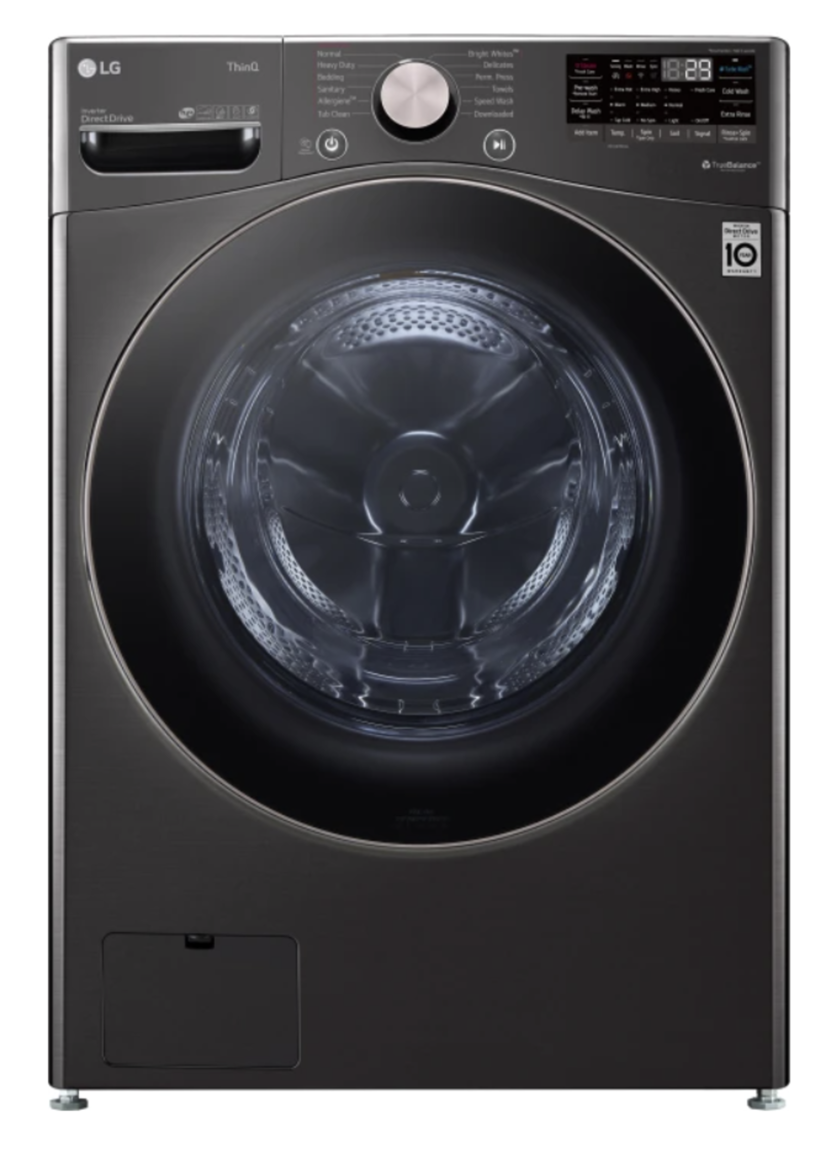LG LG 27 Inch Front Load Smart Washer with 4.5 Cu. Ft. Capacity + Pedestal