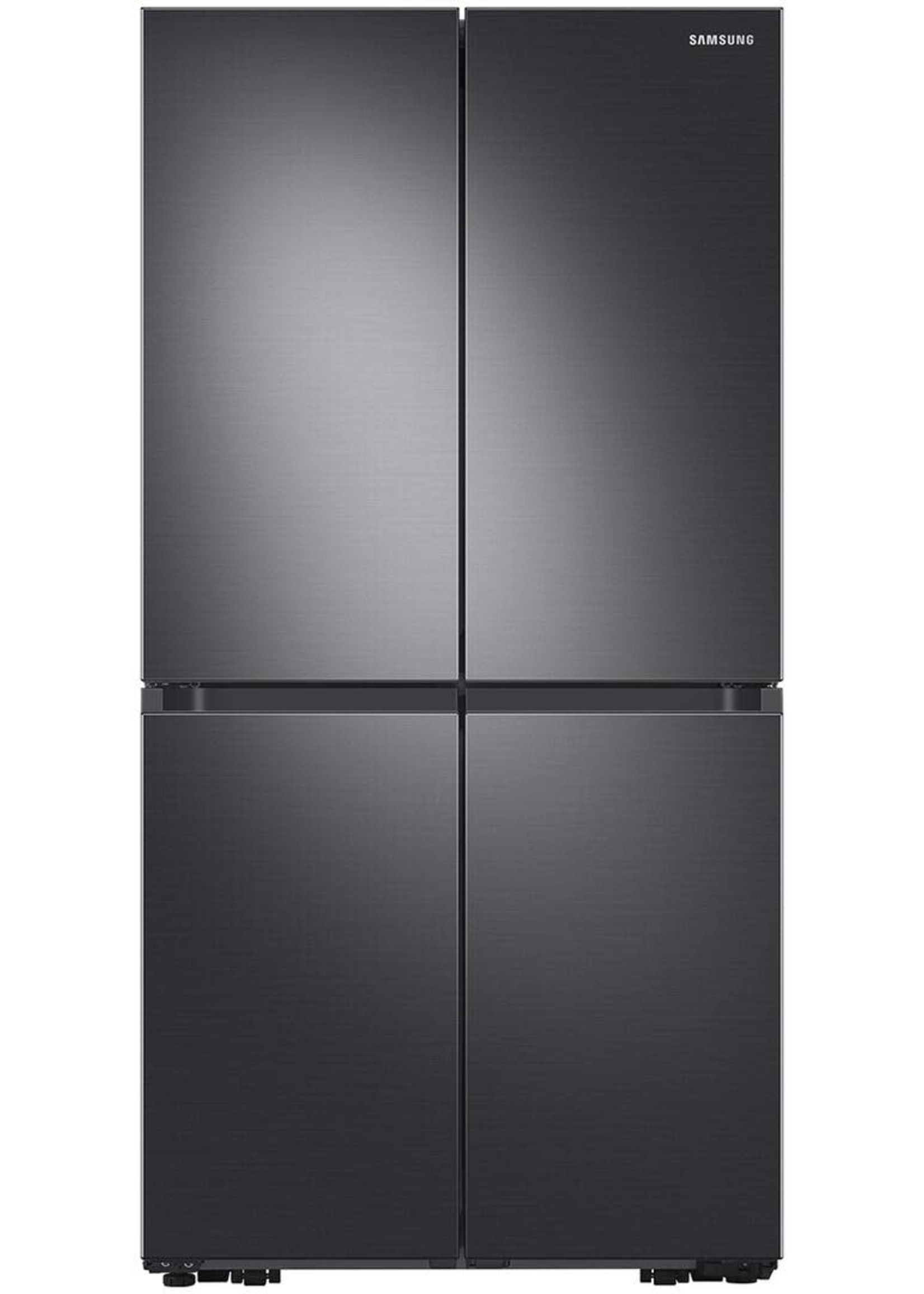 SAMSUNG Samsung 23 cu. ft. 4-Door Flex Food Showcase French Door Refrigerator in Black Stainless, Counter Depth