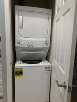 GE GE White Laundry Center with 2.3 cu. ft. Washer and 4.4 cu. ft. 240-Volt Vented ELECTRICDryer
