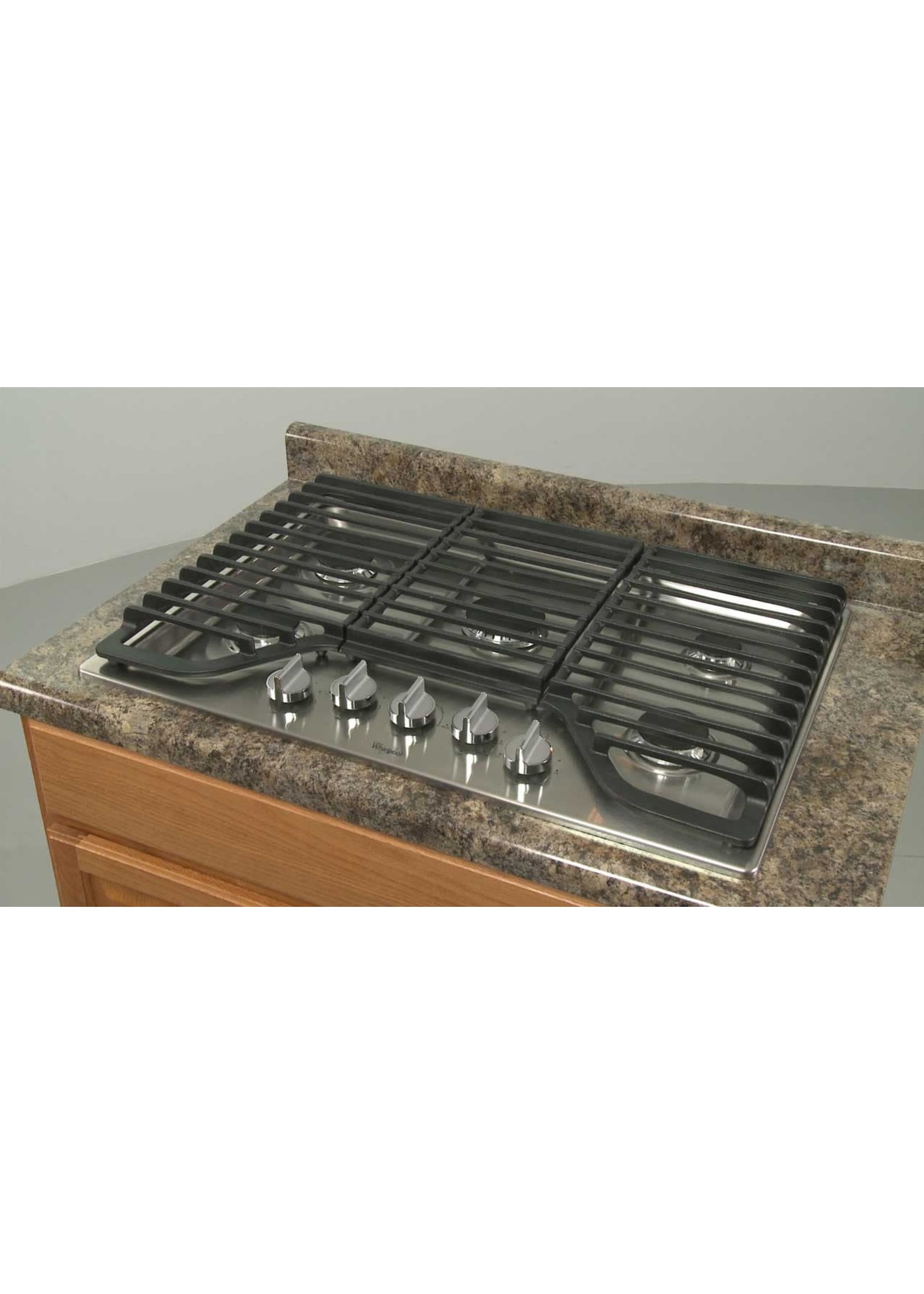 Whirlpool Whirlpool 30 Inch Gas Cooktop with Griddle - Stainless Steel