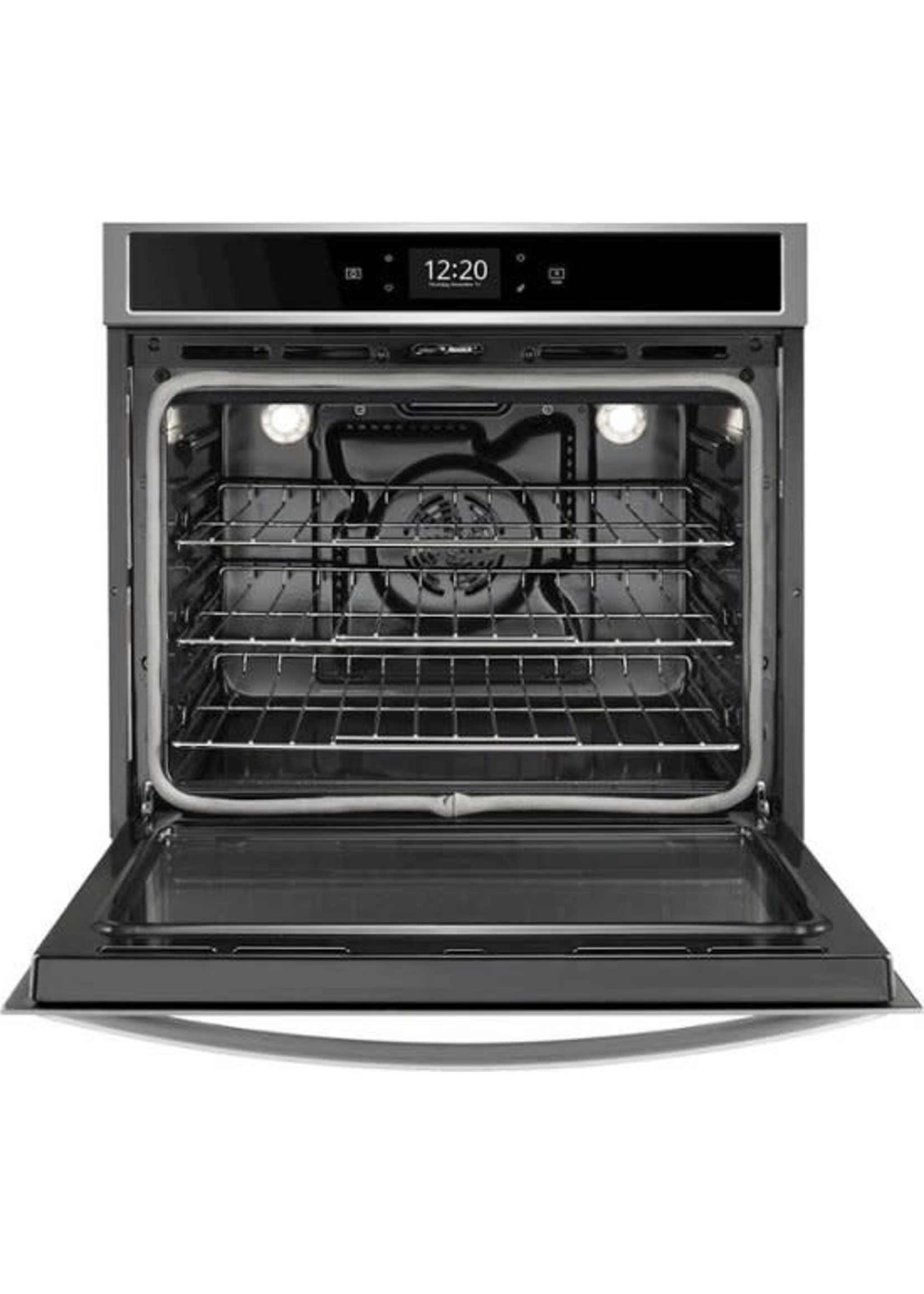 WHR Whirlpool - 30" Built-In Single Electric Convection Wall Oven - Stainless stee