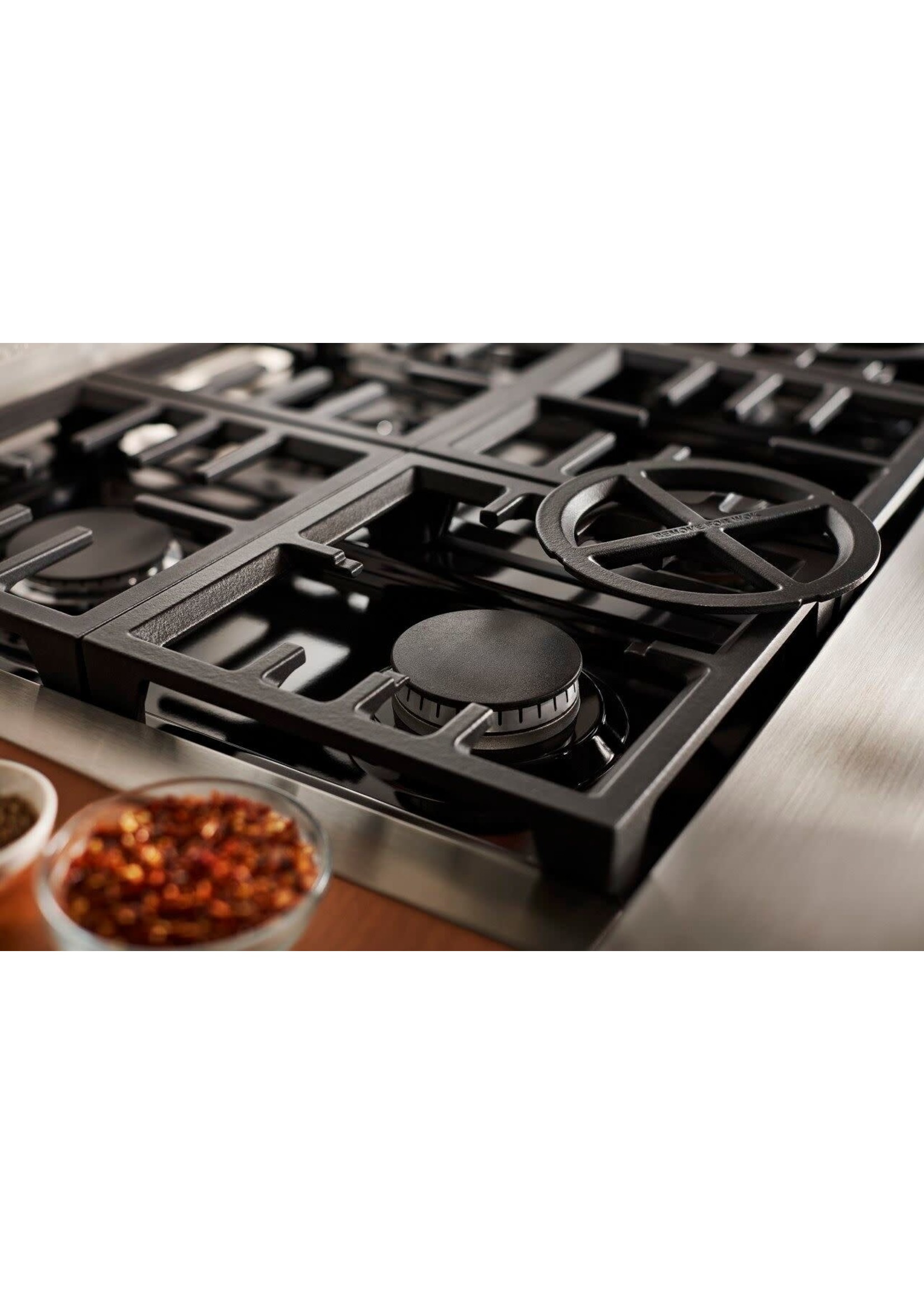 KitchenAid 36 in. Gas Commercial Cooktop with 6-Burners in Stainless Steel