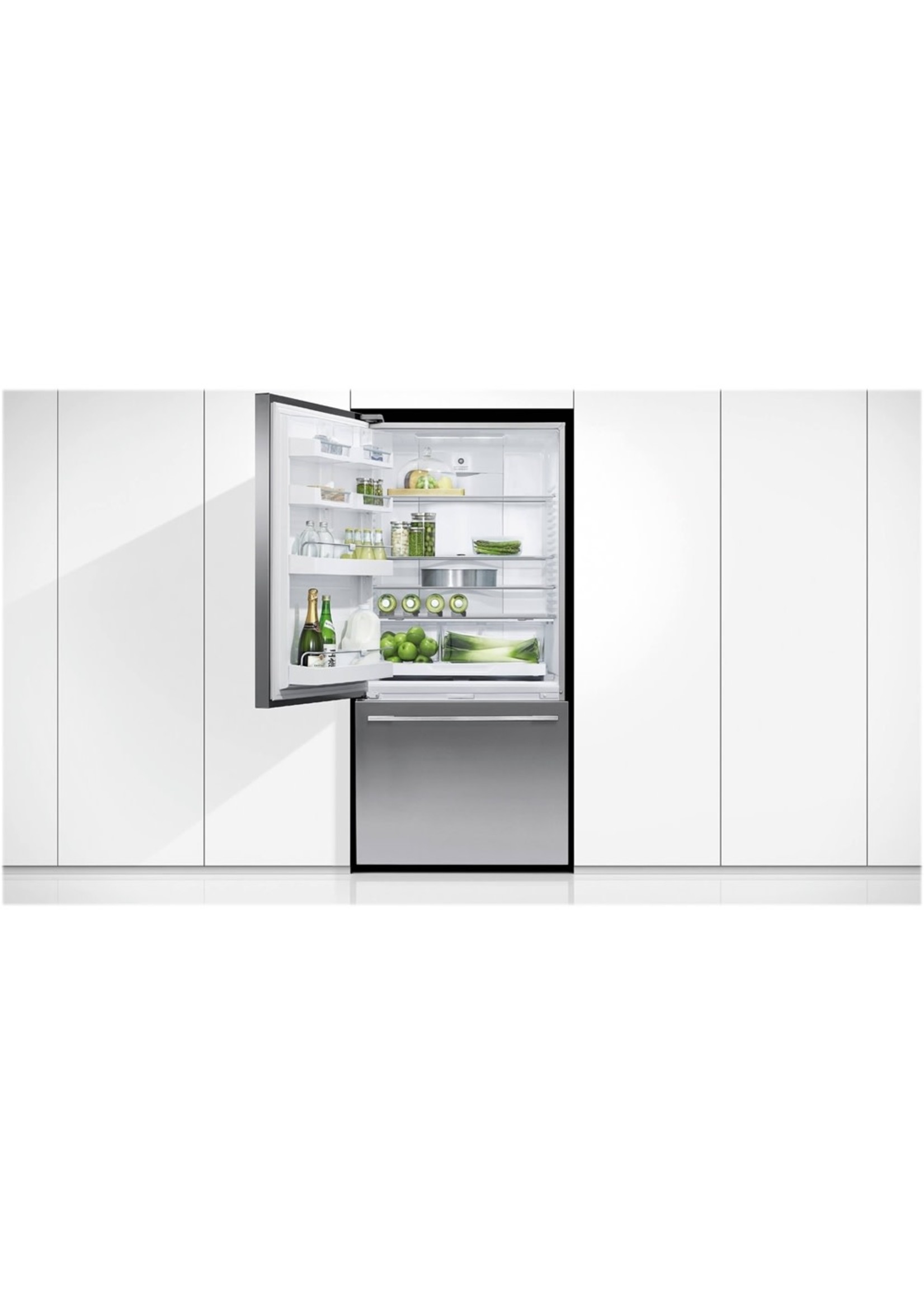 Fisher & Paykel Fisher & Paykel - ActiveSmart 17.1 Cu. Ft. Bottom-Freezer Counter-Depth Refrigerator - Stainless steel