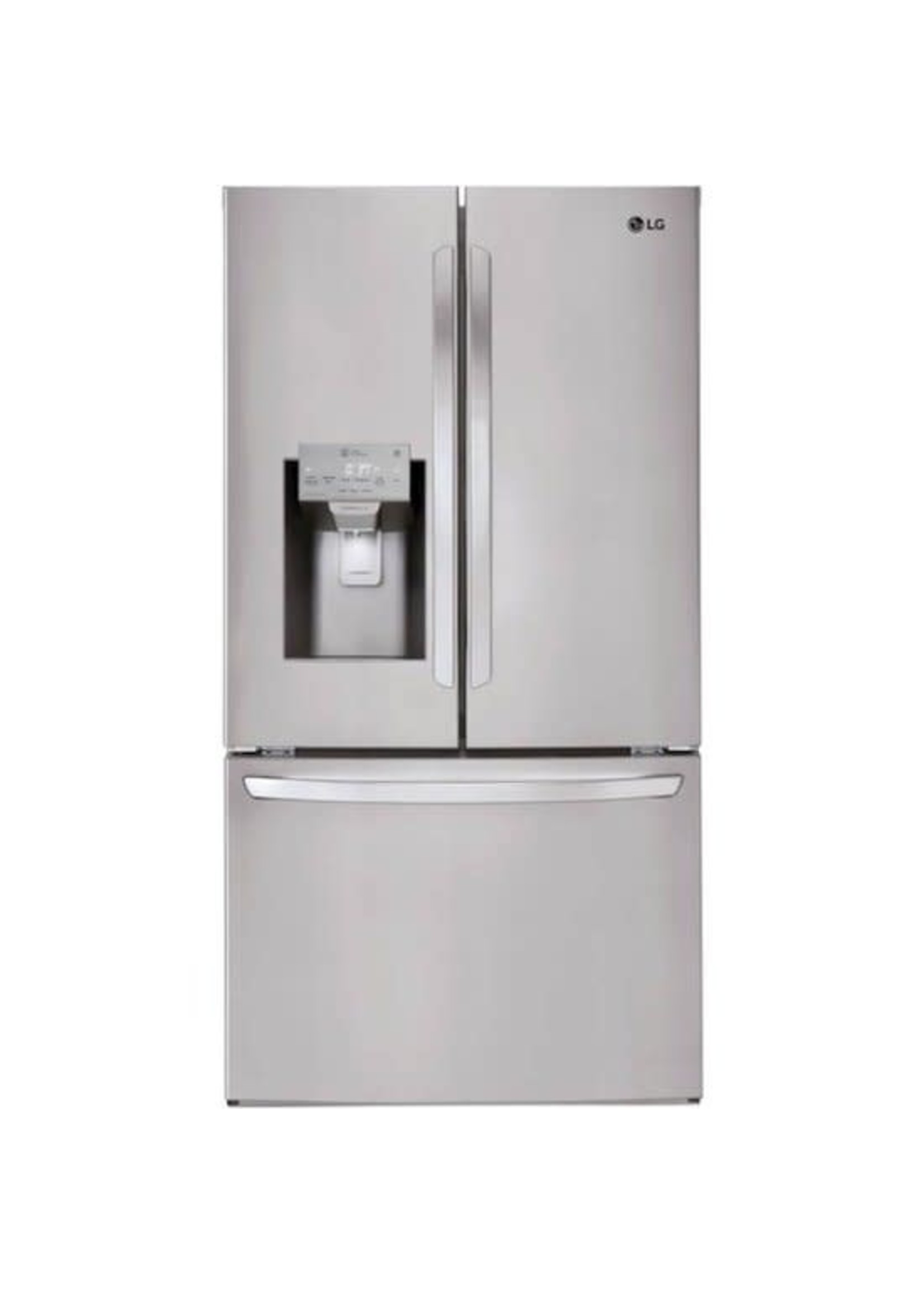 LG - 23.5 Cu. Ft. French Door Counter-Depth Smart Refrigerator with Craft  Ice - Stainless steel - Best Buy Cabinets and Floors