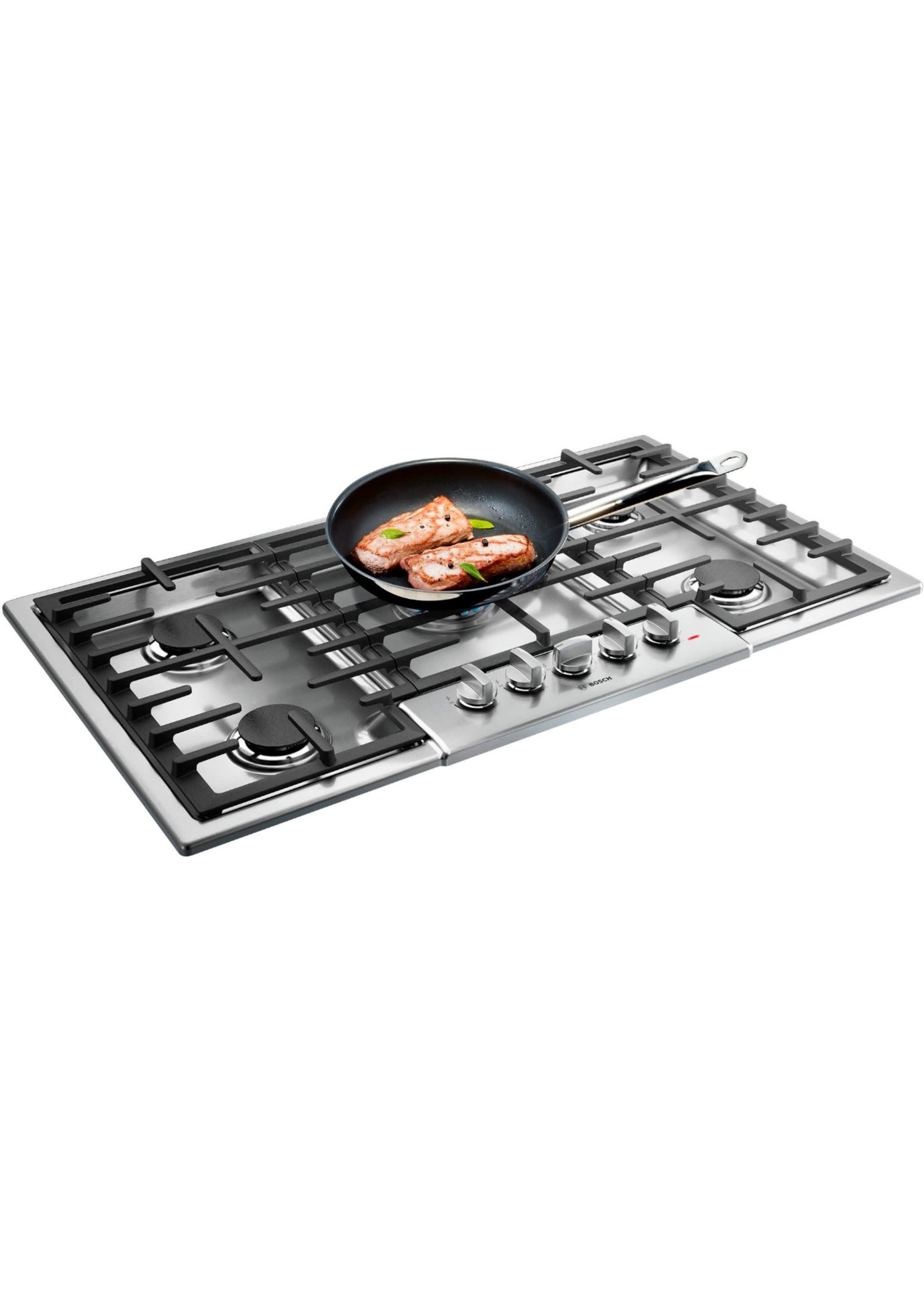 Bosch 800 Series 36 Built-In Gas Cooktop with 5 burners and OptiSim  Stainless Steel NGM8656UC - Best Buy