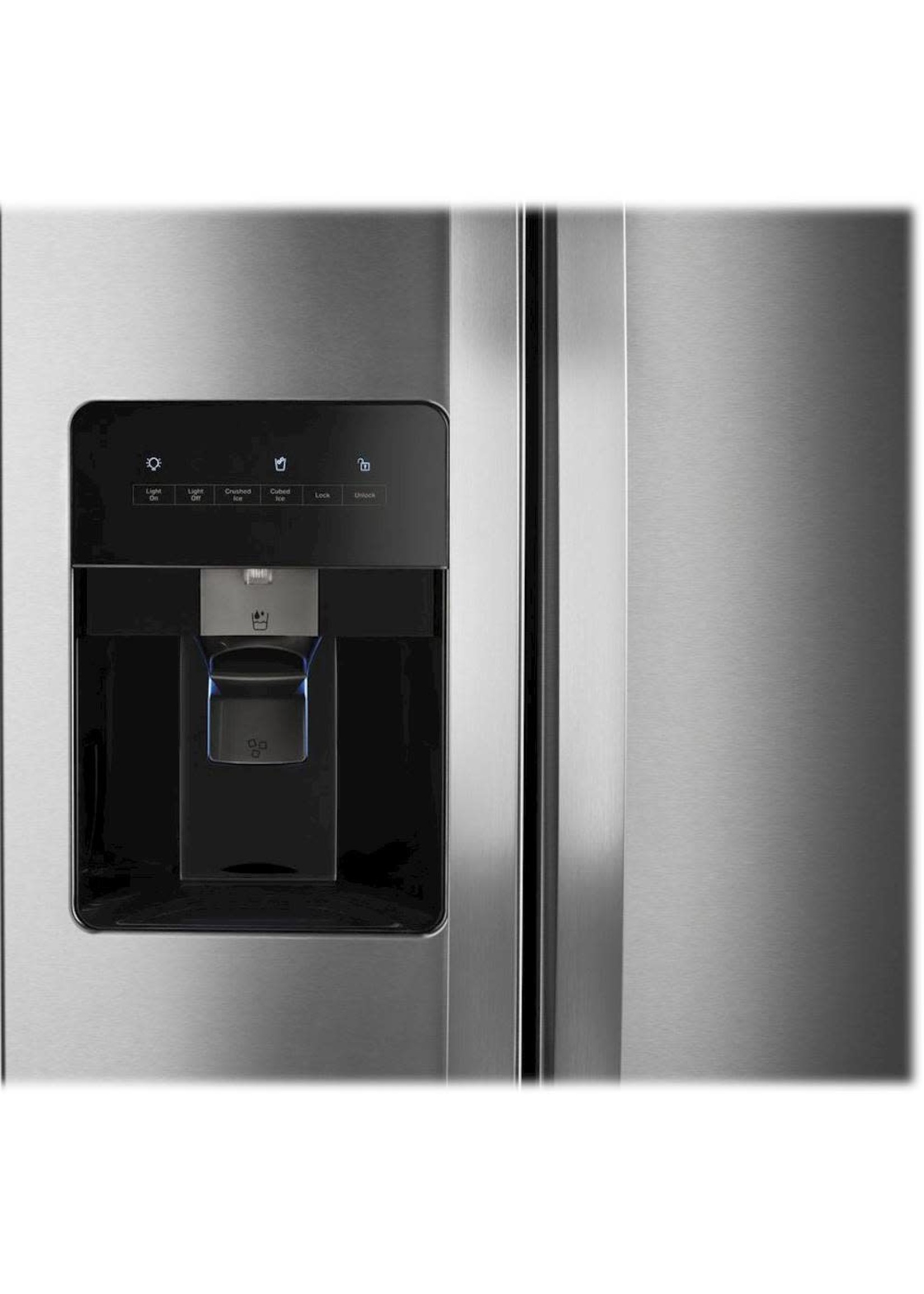 monochromatic stainless steel refrigerator