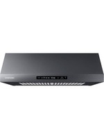 Samsung - 36" Range Hood with WiFi and Bluetooth - Black stainless steel