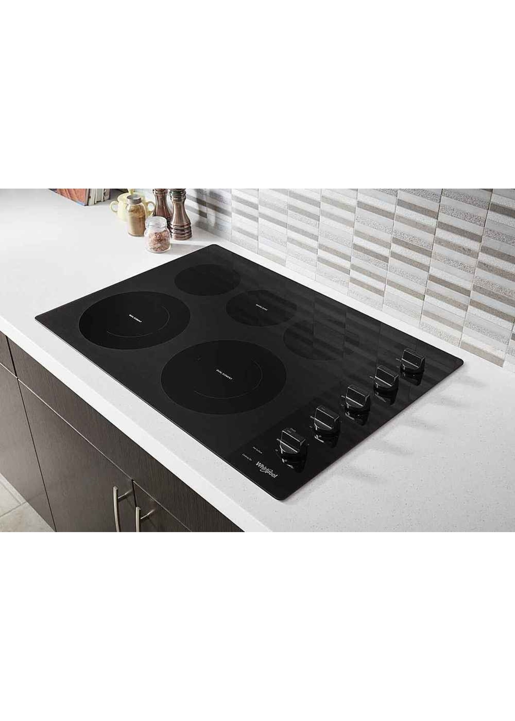 whirlpool black cooktop