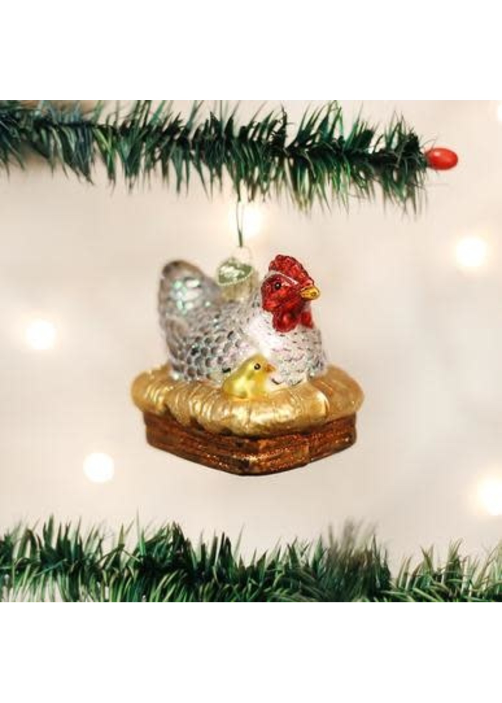 Old World Christmas Old World Christmas Hen on Nest Ornament