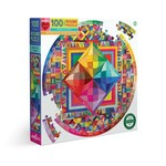 Eeboo Beauty of Color 100pc Round Puzzle