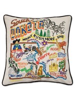 Catstudio South Dakota Embroidered Pillow