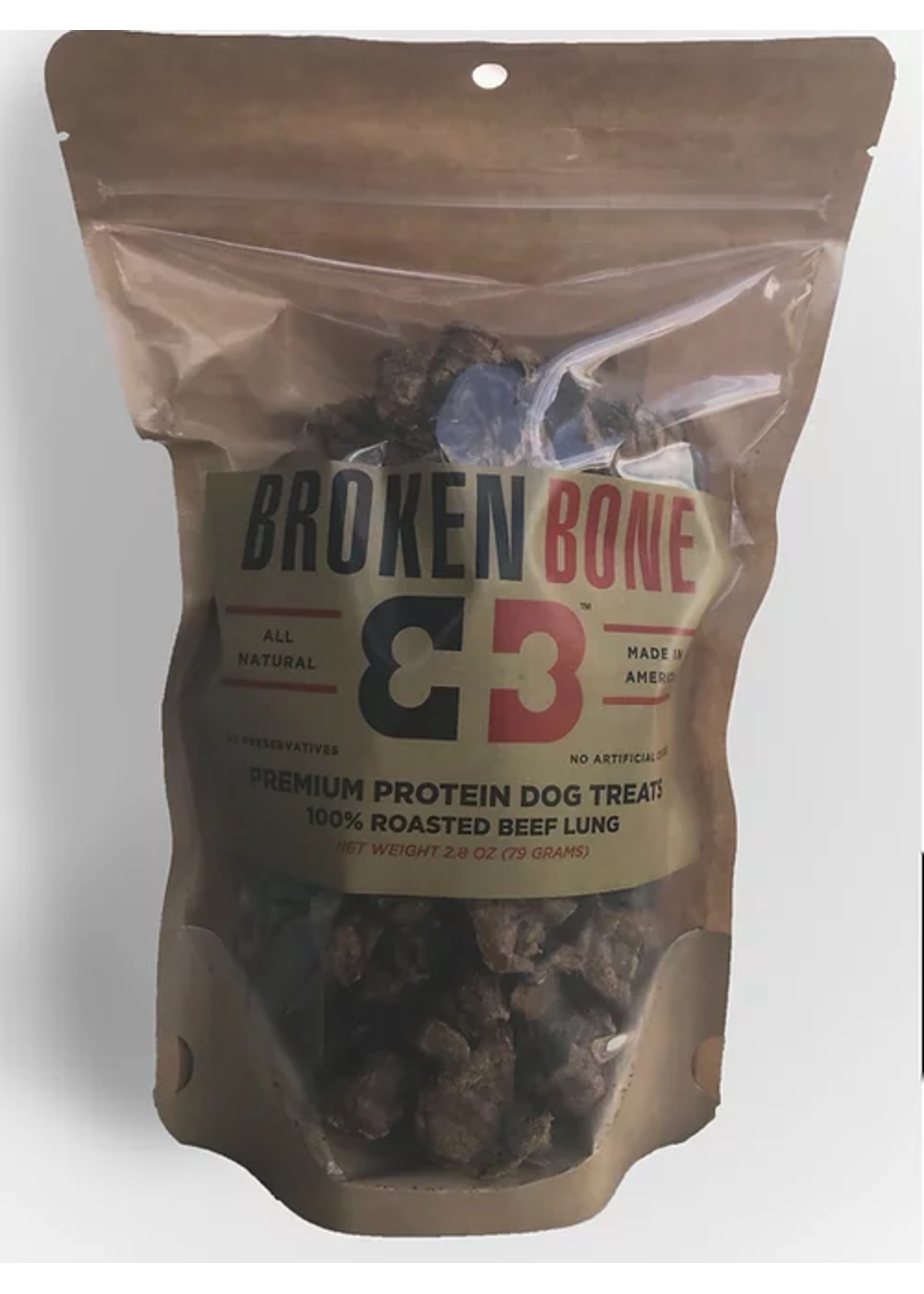 Broken Bone Dog Treats Broken Bone Dog Treats - 100%  Beef Lung