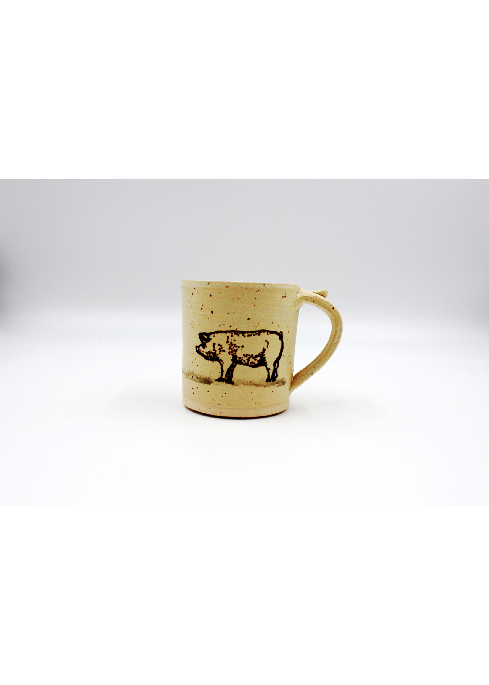 Dakota Stoneware Pig Mug