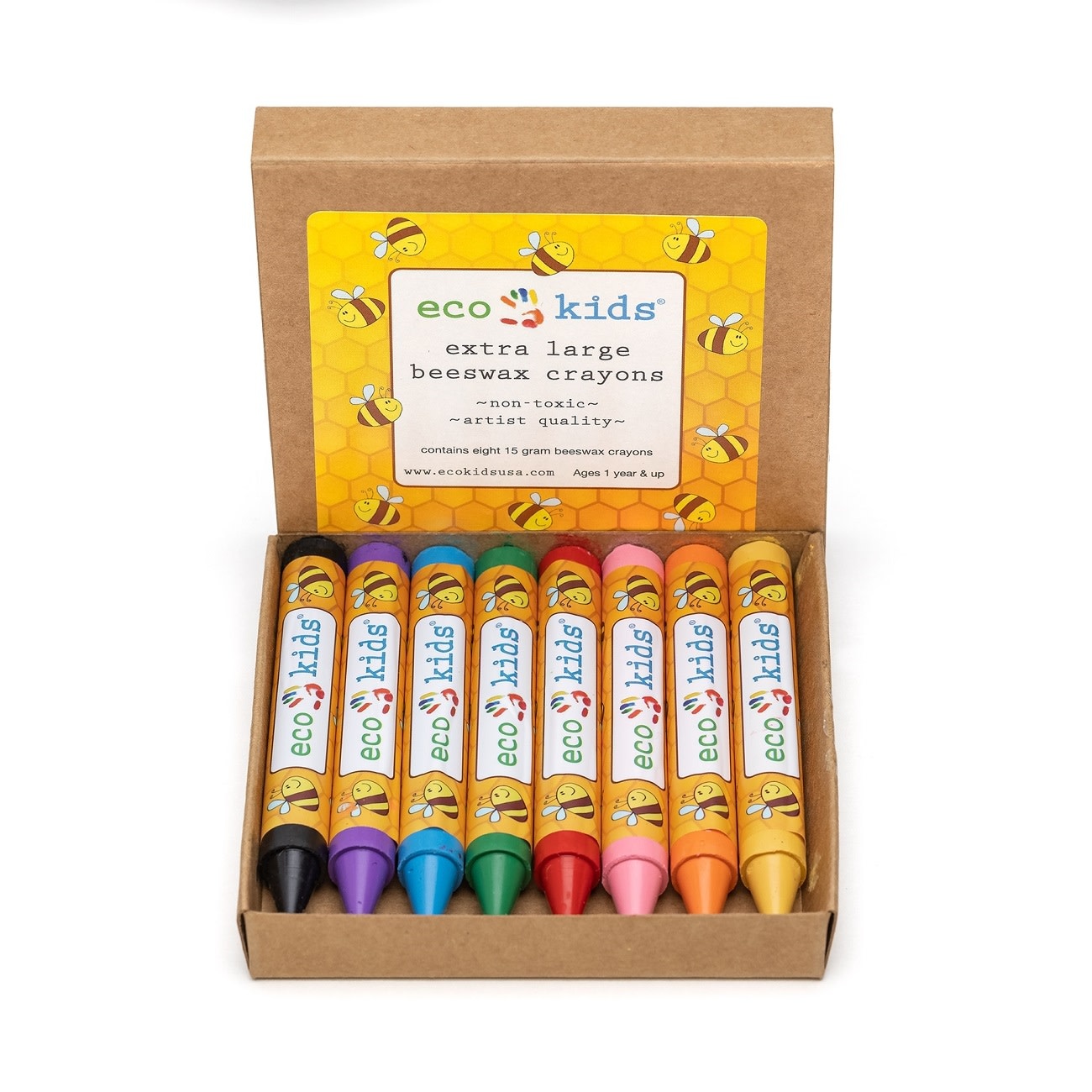 Eco-Kids Beeswax Crayons, Extra Large – Bountiful Beloit + Authentic Arts